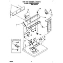 Whirlpool LER5638AN3 top and console diagram