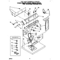 Whirlpool LER6848AN2 top and console diagram