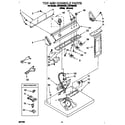 Whirlpool LER7858AW2 top and console diagram