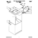Whirlpool LST6132BW1 top and cabinet diagram
