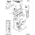 Whirlpool LGT6634AQ2 top and console diagram