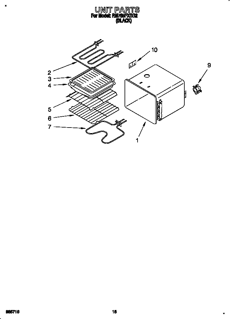 Whirlpool RM765PXBB2 unit diagram