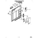 Whirlpool DU830CWDB0 inner door diagram