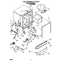 Whirlpool DU830CWDB0 tub assembly diagram
