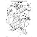 Whirlpool LSP9245BN1 controls and rear panel diagram