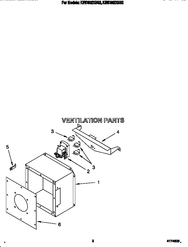 KitchenAid KIRD862XSS2 ventilation diagram