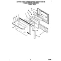 KitchenAid KEBS276BBL2 upper and lower oven door diagram