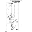 Whirlpool 4LSC8255BN1 brake and drive tube diagram