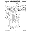 Whirlpool CAE2792AN0 top and cabinet diagram