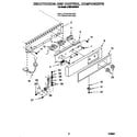 Whirlpool JT051CAE2512 escutcheon and control components diagram