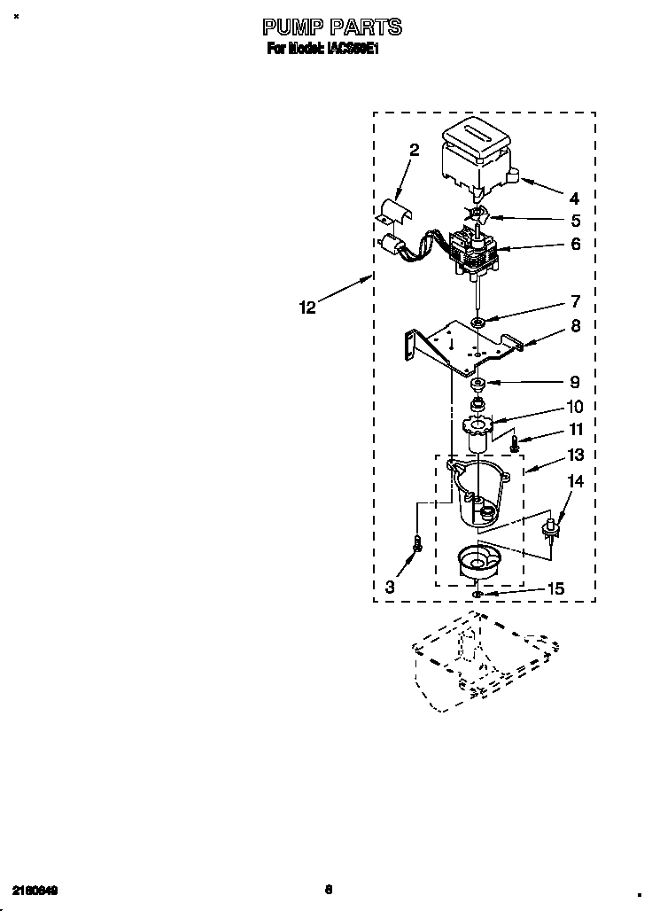 Whirlpool IACS50E1 pump diagram