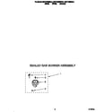 KitchenAid KGCT365BBL2 sealed gas burner assembly diagram