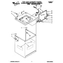 Whirlpool 8LSP8245AN1 top and cabinet diagram