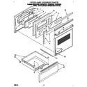 Whirlpool RF376PXDN1 door and drawer diagram
