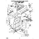 Whirlpool 7LSP9245BN0 controls and rear panel diagram