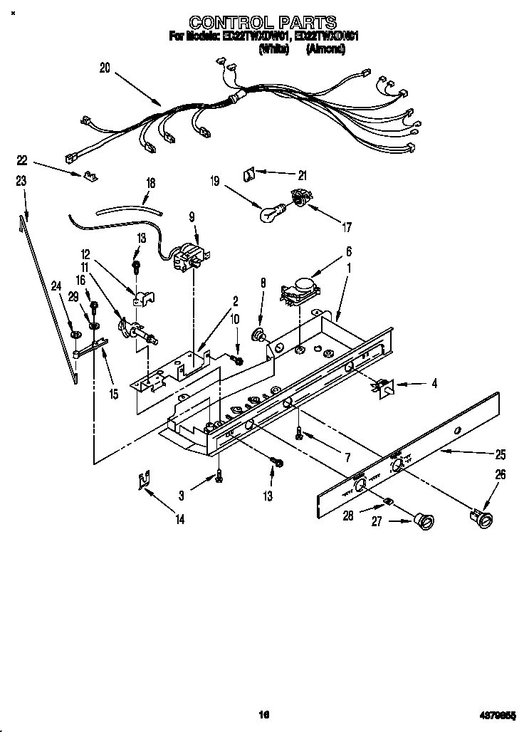 Whirlpool ED22TWXDW01 control diagram