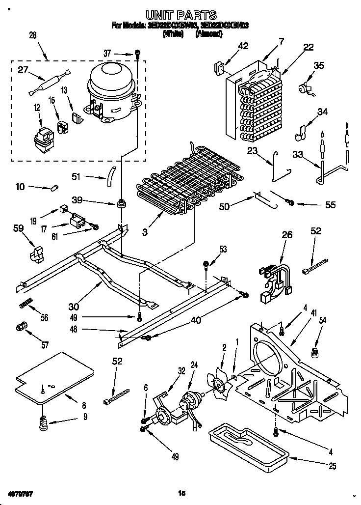 Whirlpool 3ED22DQXBW03 unit diagram