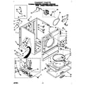 Whirlpool LGR6634DW0 cabinet diagram