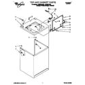 Whirlpool LSR8244DZ0 top and cabinet diagram