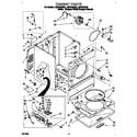Whirlpool LGR7646DW0 cabinet diagram