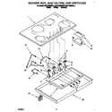 KitchenAid KGCT365BAL3 burner box, gas valves, and switches diagram