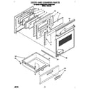 Whirlpool RF366PXDW0 door and drawer diagram