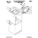 Whirlpool 6LBR5132AN1 top and cabinet diagram