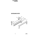 Whirlpool SF305BEWQ1 backguard diagram