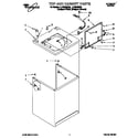 Whirlpool LLV8245DZ0 top and cabinet diagram