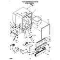 Whirlpool DU925QWDB0 tub assembly diagram