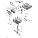 Whirlpool DU925QWDB0 dishrack diagram