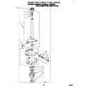 Whirlpool LLR8233DW0 brake and drive tube diagram