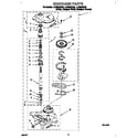 Whirlpool LLR8233DW0 gearcase diagram