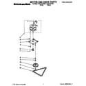 KitchenAid KUCC151DWH1 motor and drive diagram