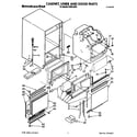 KitchenAid KUIS185S1 cabinet, liner and door diagram