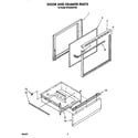 Whirlpool RF302BXVF0 door and drawer diagram