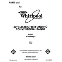 Whirlpool RF302BXVW2 front cover diagram