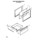 Whirlpool RF302BXVW2 door and drawer diagram