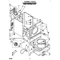 Whirlpool LEV7646DZ0 cabinet diagram