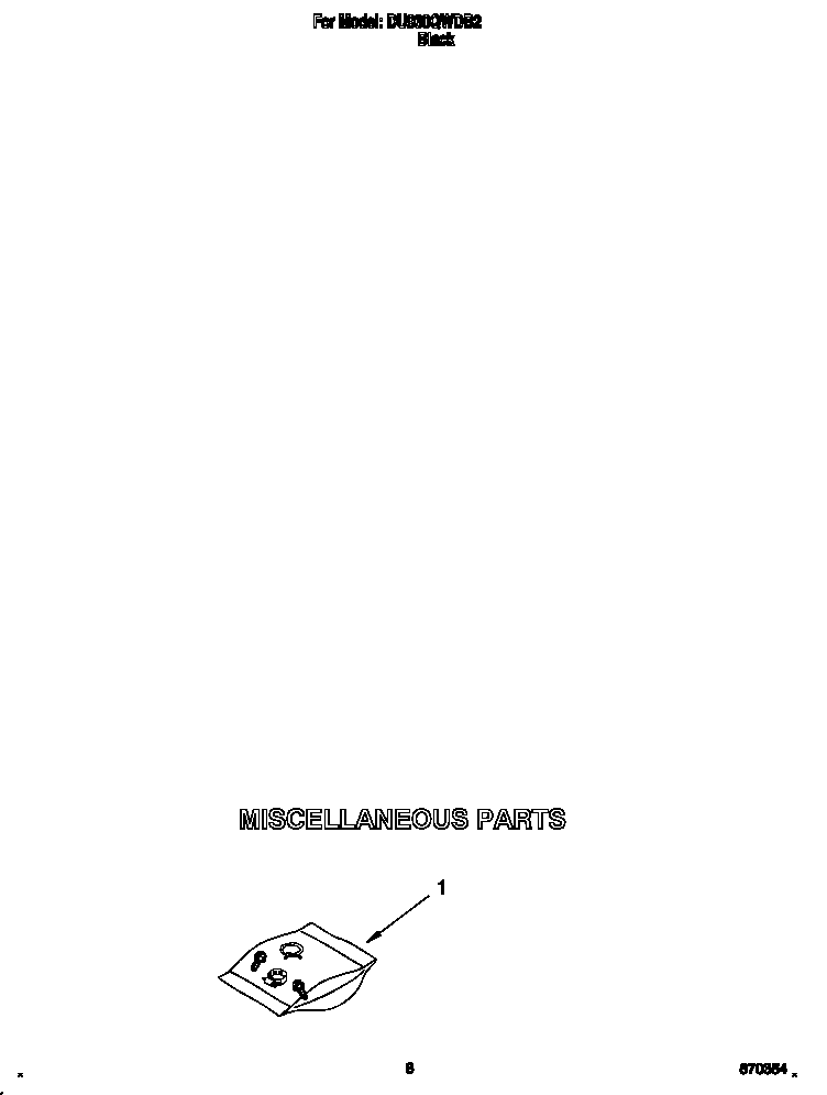 Whirlpool DU930QWDB2 miscellaneous diagram