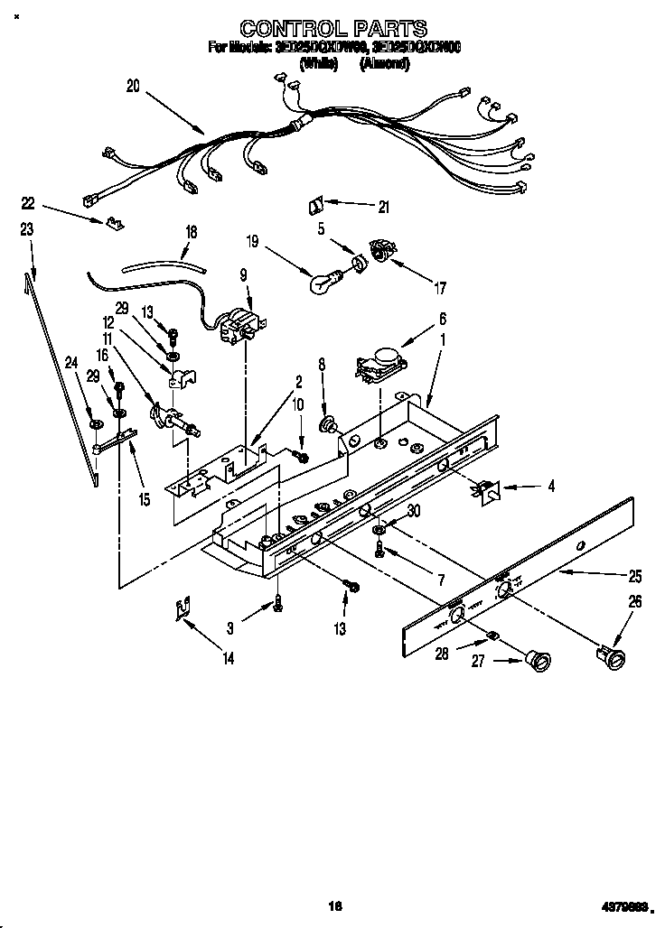 Whirlpool 3ED25DQXDW00 control diagram