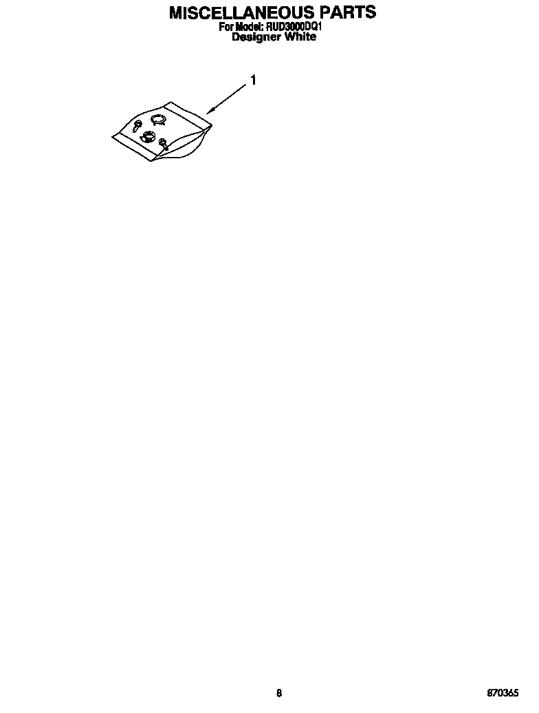 Roper RUD3000DQ1 miscellaneous diagram