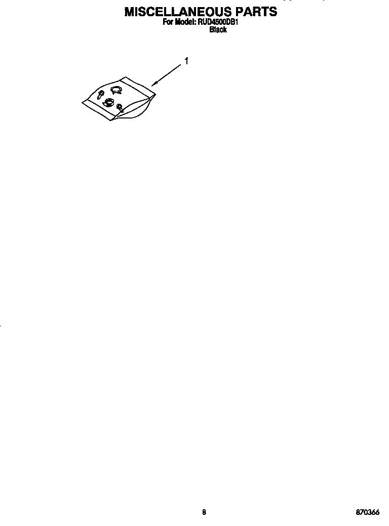 Roper RUD4500DB1 miscellaneous diagram