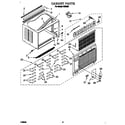 Whirlpool RE253E cabinet diagram