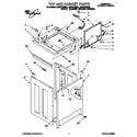 Whirlpool CAP2772BG1 top and cabinet diagram