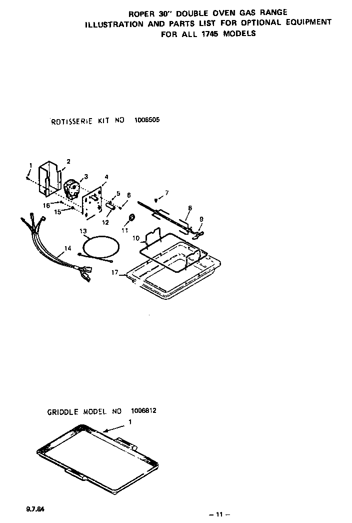 Roper 1745*0A optional diagram