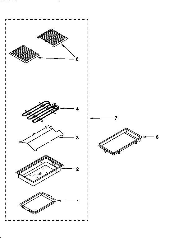 Whirlpool RC8900XAH0 optional electric grille module diagram