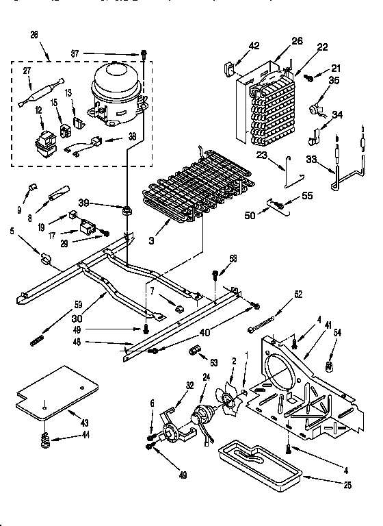 Whirlpool ED25PSXDN00 unit diagram
