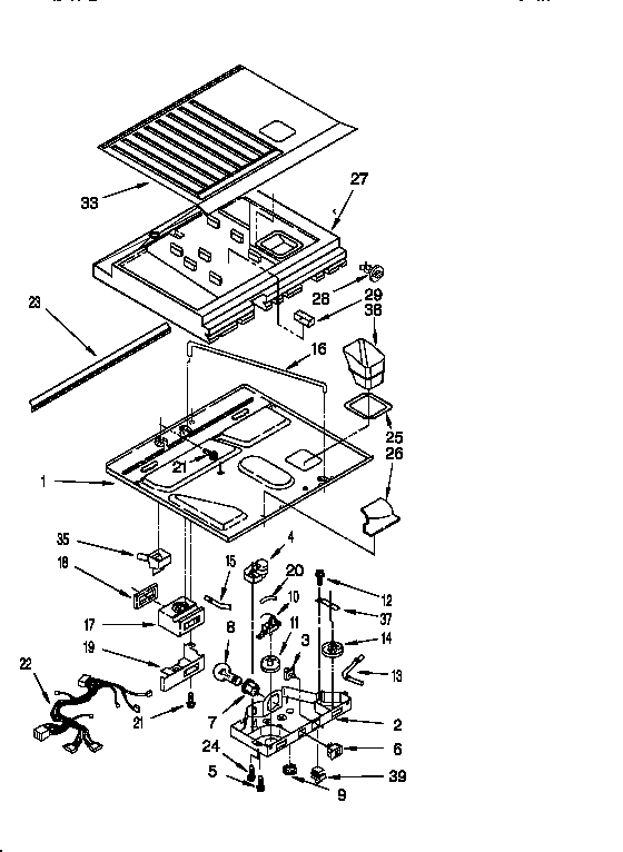 Whirlpool ET22DQRDN00 compartment separator diagram