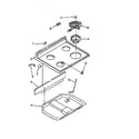Whirlpool RF302BXVN3 cooktop diagram